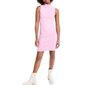 Bar III Women's High-Neck Sweater Dress – Lavender Suede